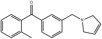 2-METHYL-3'-(3-PYRROLINOMETHYL) BENZOPHENONE Struktur