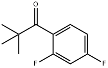 2',4'-ジフルオロ-2,2-ジメチルプロピオフェノン 化学構造式