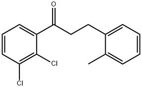 2',3'-DICHLORO-3-(2-METHYLPHENYL)PROPIOPHENONE Structure
