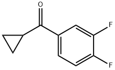 3,4-二氟苯基环丙基甲基酮,898790-32-4,结构式