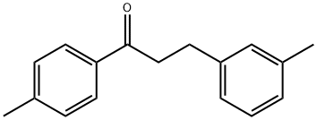 4'-メチル-3-(3-メチルフェニル)プロピオフェノン 化学構造式