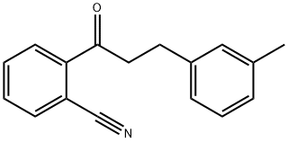2'-CYANO-3-(3-METHYLPHENYL)PROPIOPHENONE Struktur