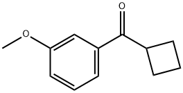 环丁基(3-甲氧基苯基)甲酮 结构式