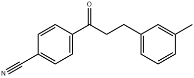 4'-CYANO-3-(3-METHYLPHENYL)PROPIOPHENONE Structure