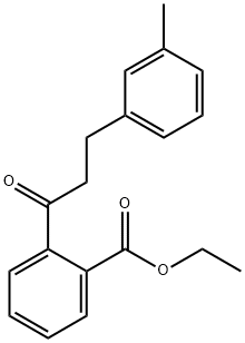 2'-カルボエトキシ-3-(3-メチルフェニル)プロピオフェノン 化学構造式
