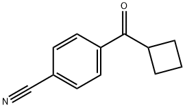 4-CYANOPHENYL CYCLOBUTYL KETONE 化学構造式