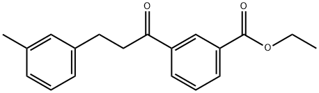3'-カルボエトキシ-3-(3-メチルフェニル)プロピオフェノン 化学構造式