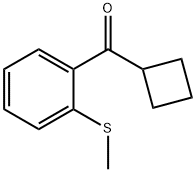 シクロブチル2-チオメチルフェニルケトン 化学構造式