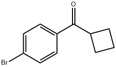 4-ブロモフェニルシクロブチルケトン 化学構造式