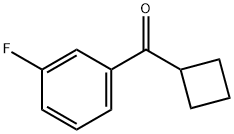 シクロブチル3-フルオロフェニルケトン 化学構造式