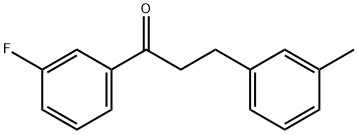 3'-フルオロ-3-(3-メチルフェニル)プロピオフェノン 化学構造式