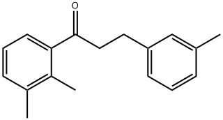 2',3'-DIMETHYL-3-(3-METHYLPHENYL)PROPIOPHENONE Structure