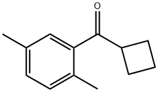 シクロブチル2,5-ジメチルフェニルケトン 化学構造式
