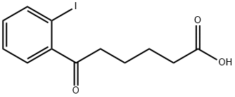 6-(2-ヨードフェニル)-6-オキソヘキサン酸 化学構造式