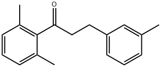 2',6'-ジメチル-3-(3-メチルフェニル)プロピオフェノン 化学構造式