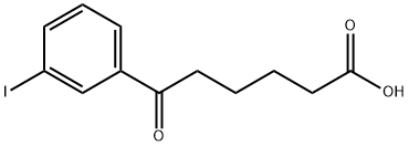 6-(3-IODOPHENYL)-6-OXOHEXANOIC ACID Struktur