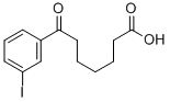 7-(3-ヨードフェニル)-7-オキソヘプタン酸 化学構造式