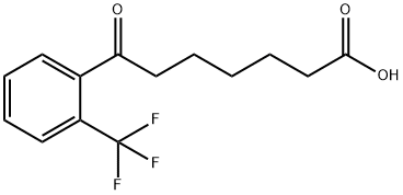 7-OXO-7-(2-TRIFLUOROMETHYLPHENYL)HEPTANOIC ACID Structure