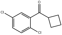 シクロブチル2,5-ジクロロフェニルケトン 化学構造式