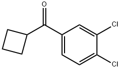シクロブチル3,4-ジクロロフェニルケトン 化学構造式