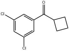 シクロブチル3,5-ジクロロフェニルケトン 化学構造式