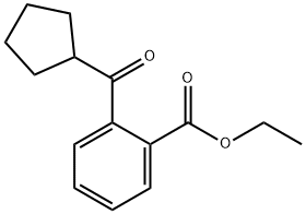 2-CARBOETHOXYPHENYL CYCLOPENTYL KETONE,898791-38-3,结构式