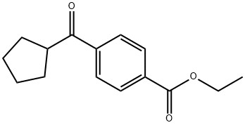 4-CARBOETHOXYPHENYL CYCLOPENTYL KETONE Struktur