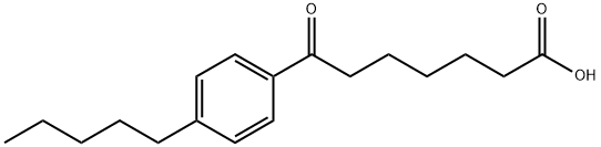 7-オキソ-7-(4-N-ペンチルフェニル)ヘプタン酸 化学構造式