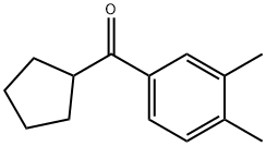 环戊基(3,4-二甲基苯基)甲酮, 898791-54-3, 结构式