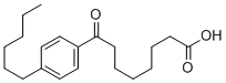 8-(4-ヘキシルフェニル)-8-オキソオクタン酸 化学構造式
