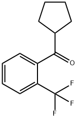 环戊基(2-(三氟甲基)苯基)甲酮 结构式