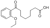 8-(2-エトキシフェニル)-8-オキソオクタン酸 化学構造式