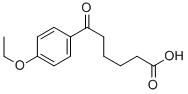 6-(4-エトキシフェニル)-6-オキソヘキサン酸 化学構造式