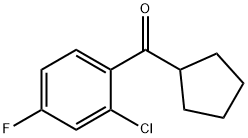2-CHLORO-4-FLUOROPHENYL CYCLOPENTYL KETONE