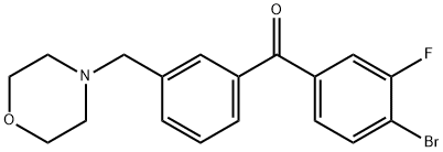 4-BROMO-3-FLUORO-3'-MORPHOLINOMETHYL BENZOPHENONE