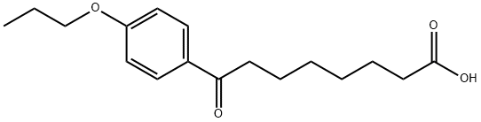 8-オキソ-8-(4-N-プロポキシフェニル)オクタン酸 化学構造式