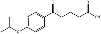 5-オキソ-5-(4-イソプロポキシフェニル)吉草酸 化学構造式