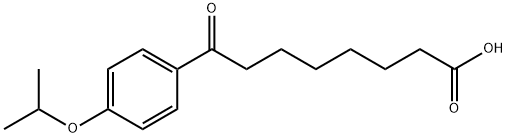 8-オキソ-8-(4-イソプロポキシフェニル)オクタン酸 化学構造式