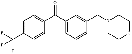 3-MORPHOLINOMETHYL-4'-TRIFLUOROMETHYLBENZOPHENONE Structure