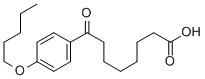 8-OXO-8-(4-PENTYLOXYPHENYL)OCTANOIC ACID 结构式