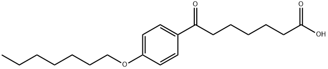 7-(4-HEPTYLOXYPHENYL)-7-OXOHEPTANOIC ACID Struktur