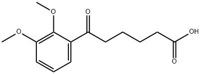 6-(2,3-DIMETHOXYPHENYL)-6-OXOHEXANOIC ACID,898792-31-9,结构式