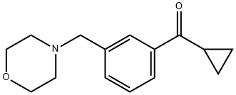 シクロプロピル3-(モルホリノメチル)フェニルケトン 化学構造式