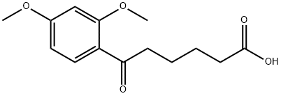 6-(2,4-ジメトキシフェニル)-6-オキソヘキサン酸 化学構造式