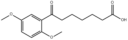 7-(2,5-ジメトキシフェニル)-7-オキソヘプタン酸 化学構造式