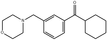 环己基(3-(吗啉代甲基)苯基)甲酮 结构式