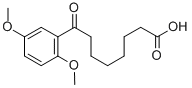 8-(2,5-ジメトキシフェニル)-8-オキソオクタン酸 化学構造式