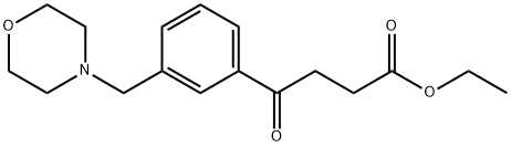 4-(3-(吗啉代甲基)苯基)-4-氧代丁酸乙酯 结构式