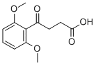 4-(2,6-ジメトキシフェニル)-4-オキソ酪酸 化学構造式