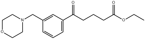 5-(3-(吗啉代甲基)苯基)-5-氧代戊酸乙酯 结构式